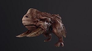 Hell Dog Low-poly monster 3D