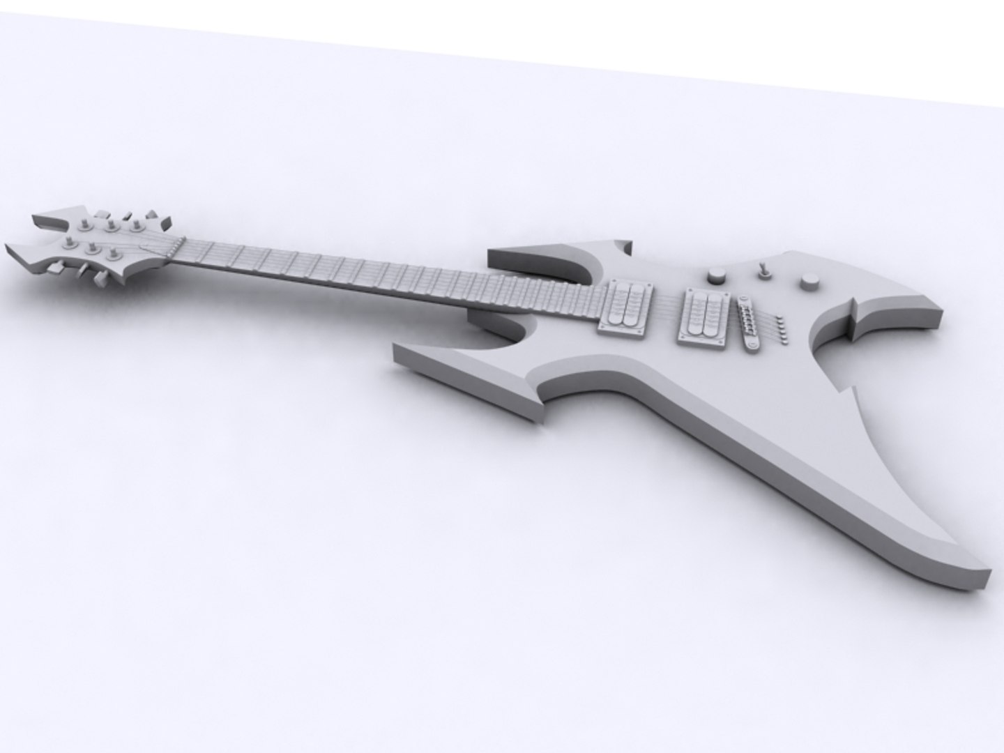 3d Bc Rich Beast Guitar Model