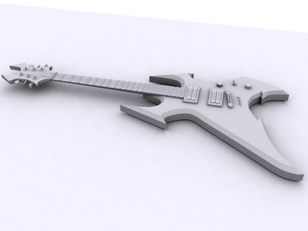 3d bc rich beast guitar model