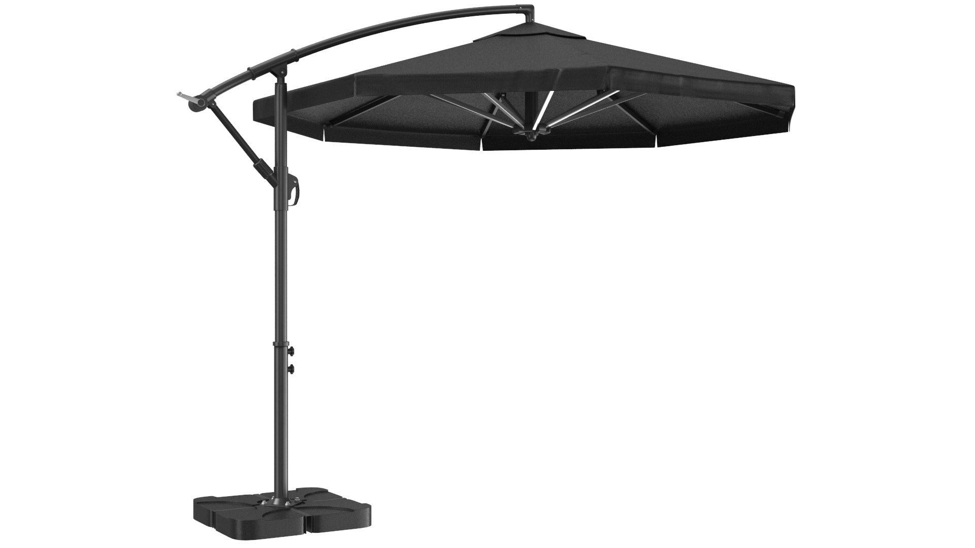 3D patio umbrella offset TurboSquid 1688695
