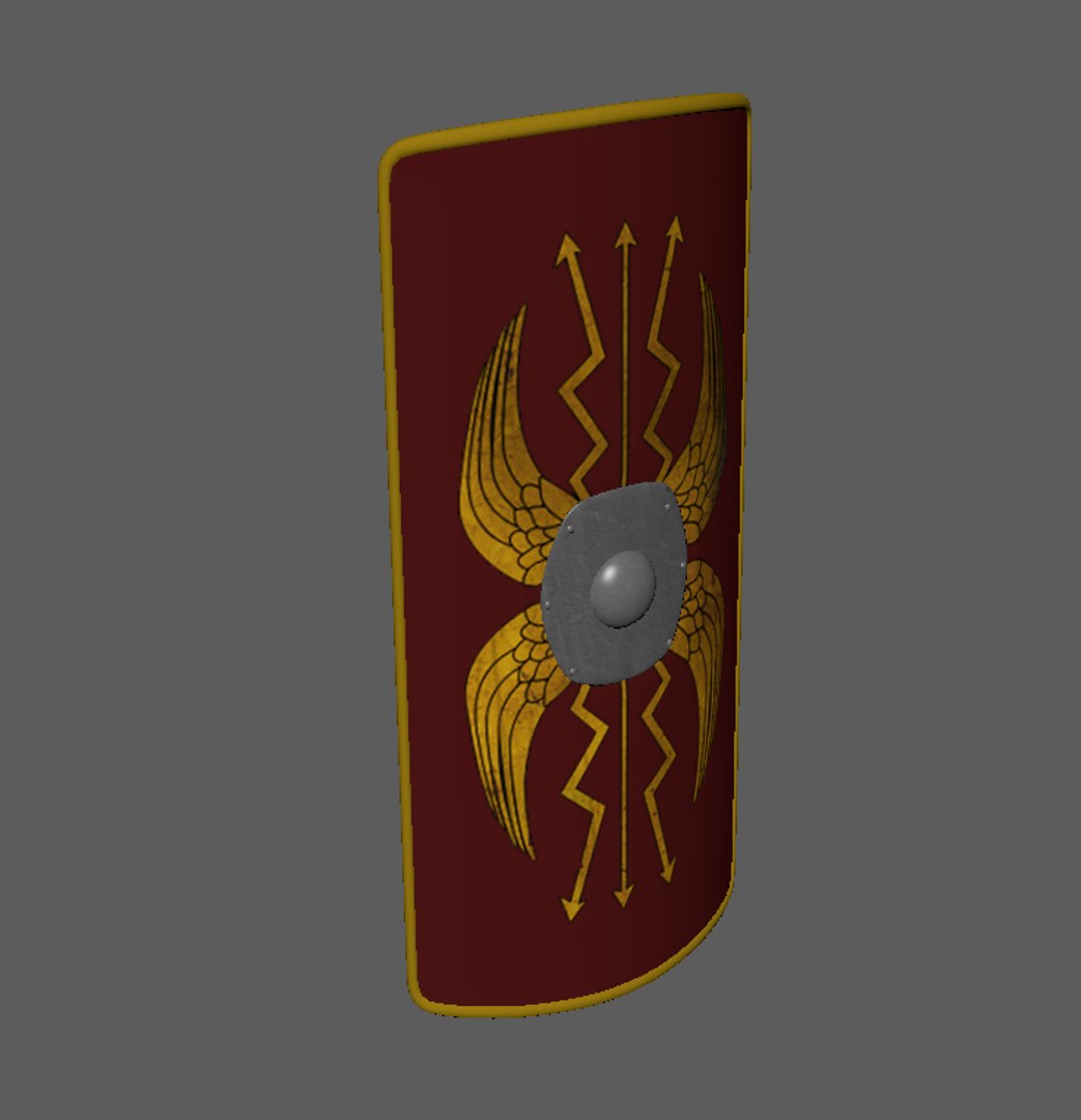 3d Roman Shield 1