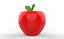 modello 3D low-poly di mela
