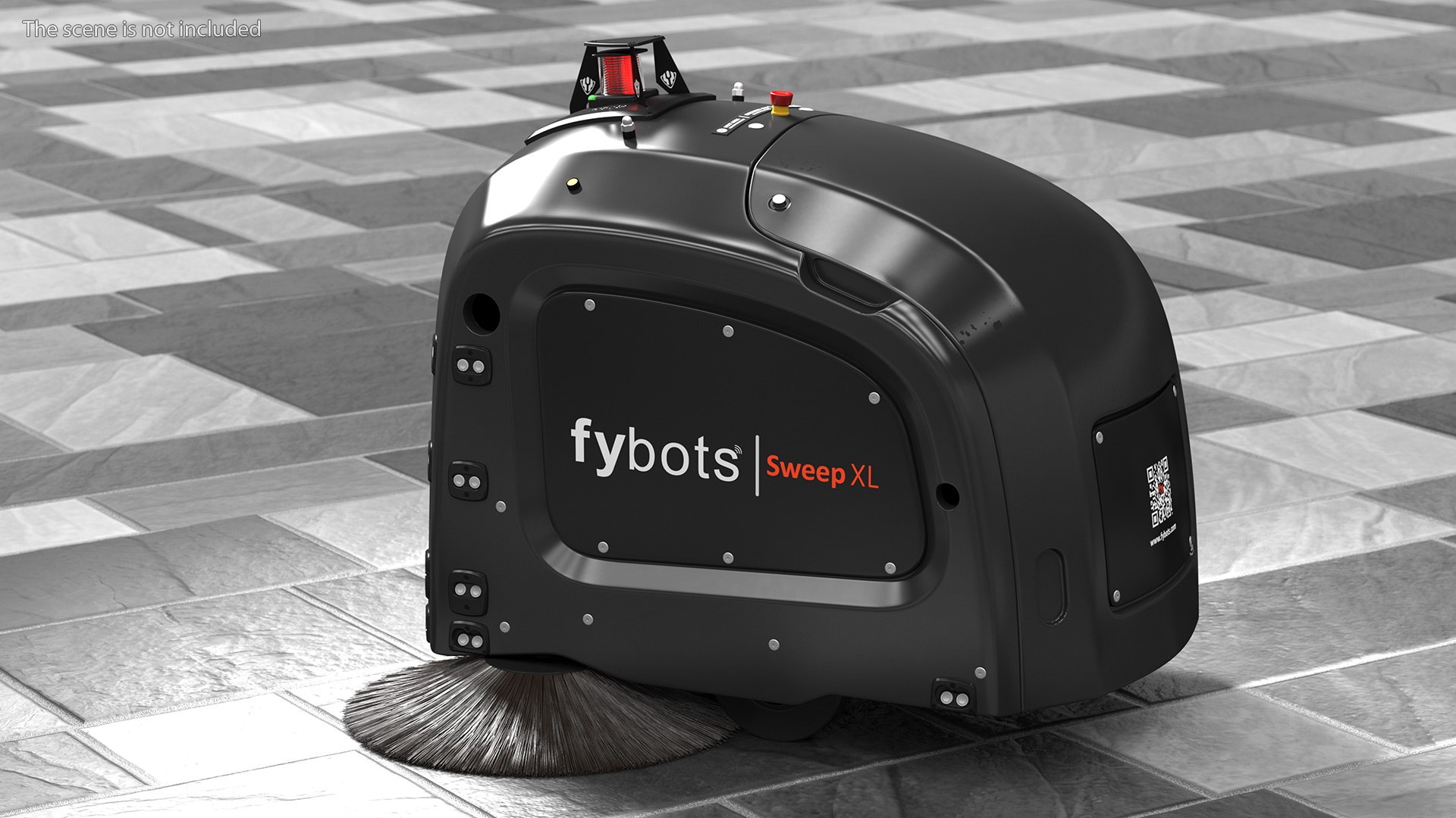 3D Fybots Sweep XL Smart Cleaning Robot model TurboSquid 1748119