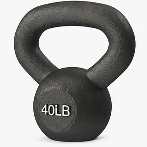 3D model Body Solid Iron Kettlebell 40lb