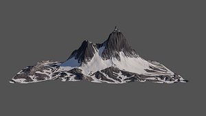 8K Detailed Mountain Landscape 3D model