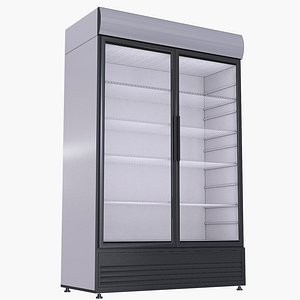 Double Door Upright Display Fridge