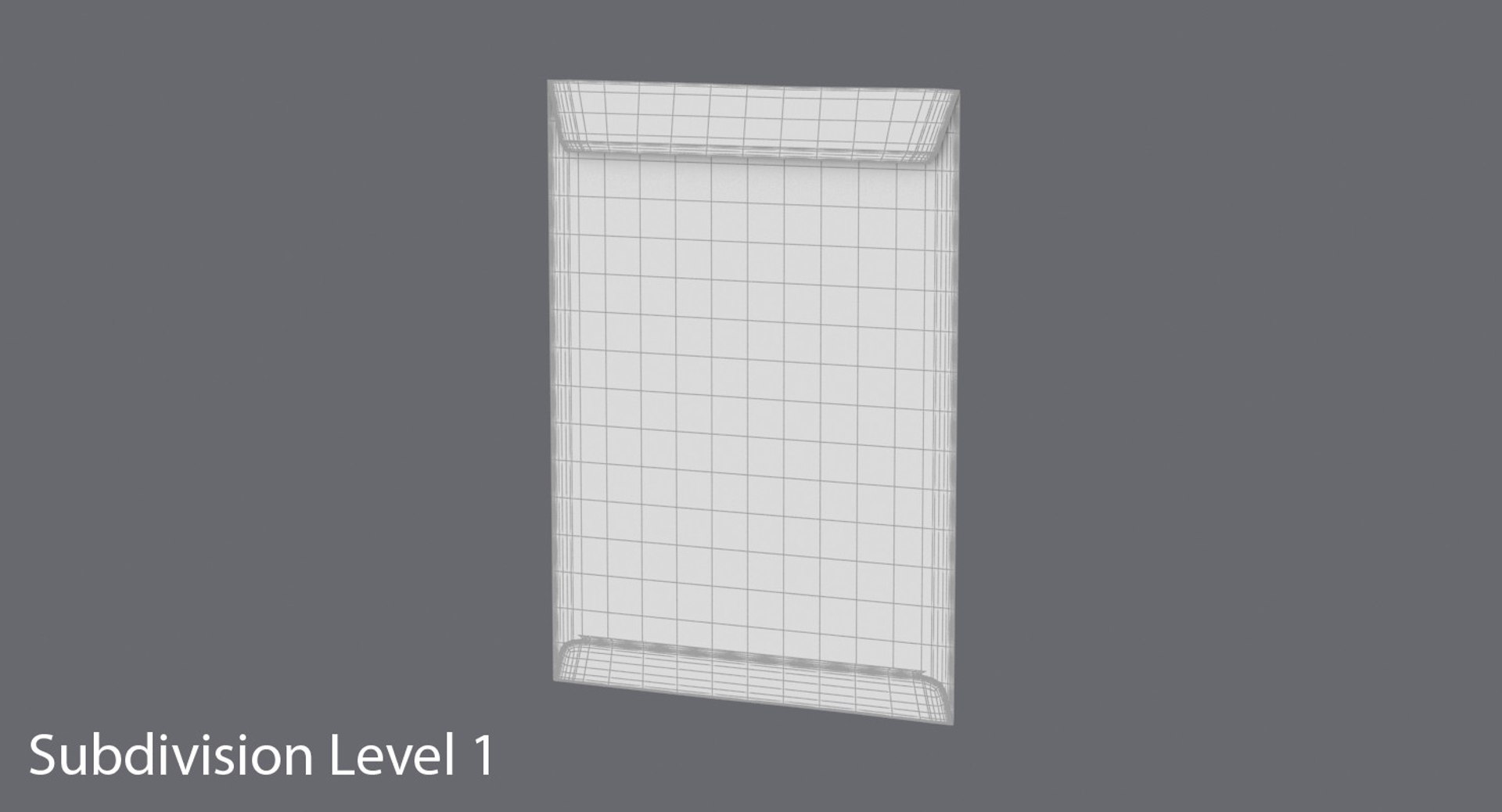 3d yellow envelope 02 model