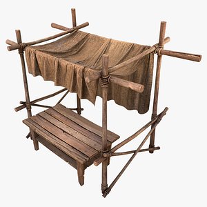 Medieval Market Tent 3D model