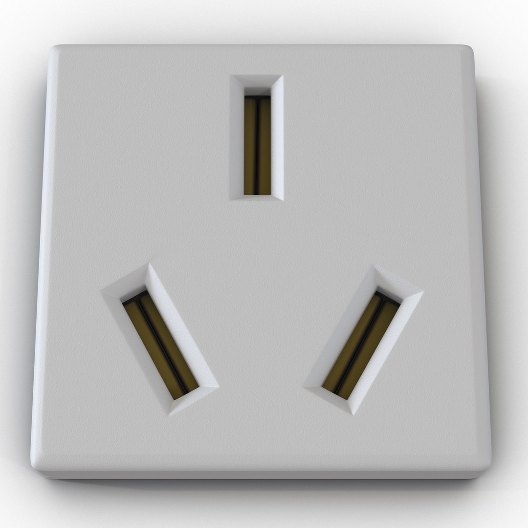 Chinese Electrical Outlet Generic 3D Model 3D model preview