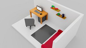 3D LP Office Room