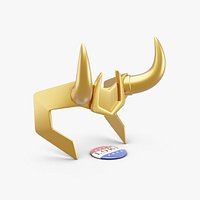 President Loki Helmet and Button
