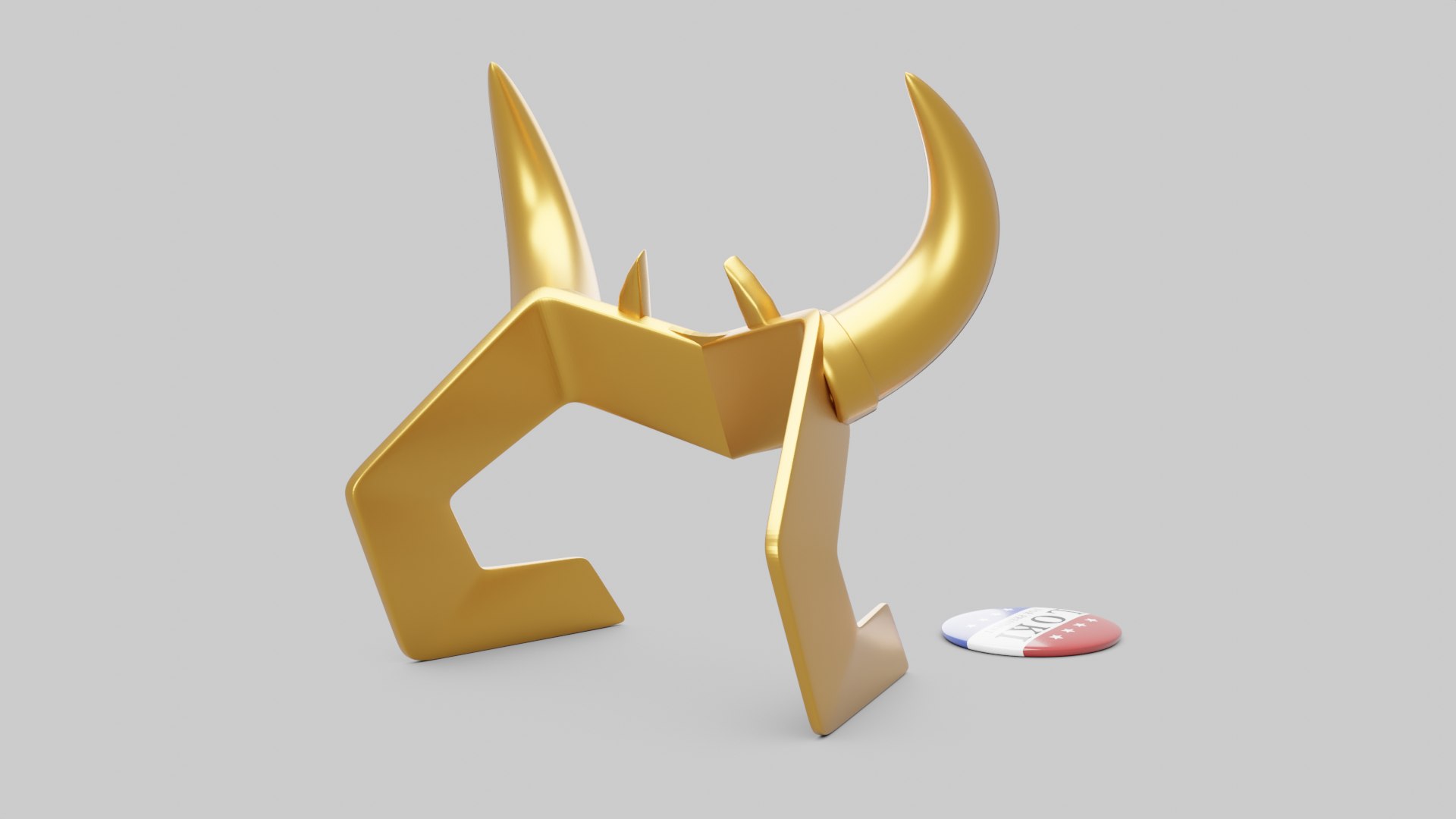 3D Model President Loki Helmet And Button - TurboSquid 1762857