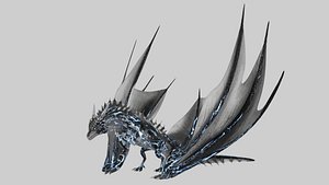 Low Poly Wyvern Dragon model
