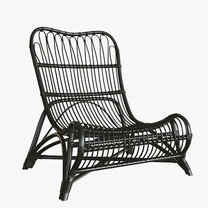 Wicker Lounge Armchair House Doctor