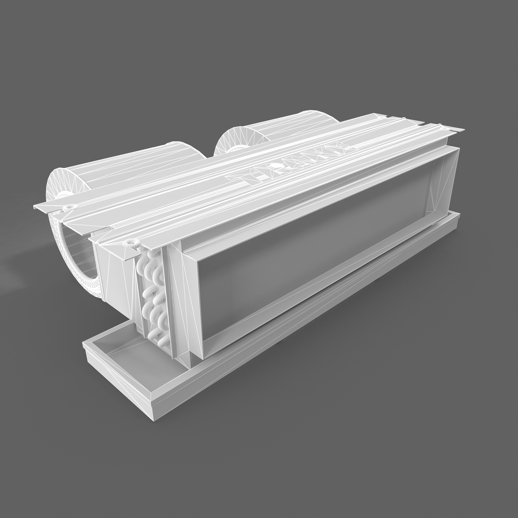 fan coil trane 3d model