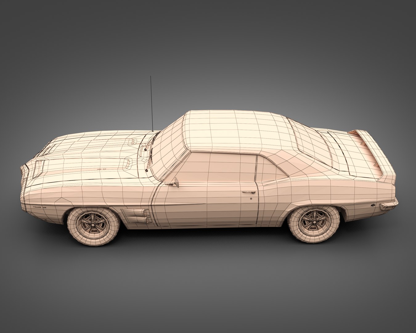 3D 1969 Pontiac Firebird Trans Am Model - TurboSquid 1741104