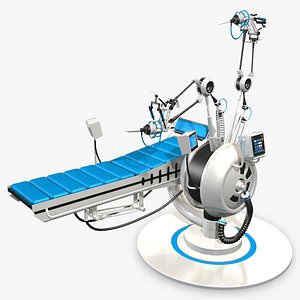 futuristic medical bed 3ds