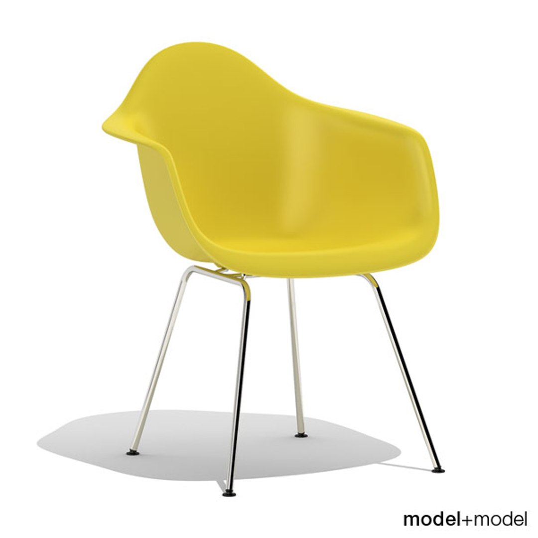 Eames Plastic Armchair Dax 3d Model