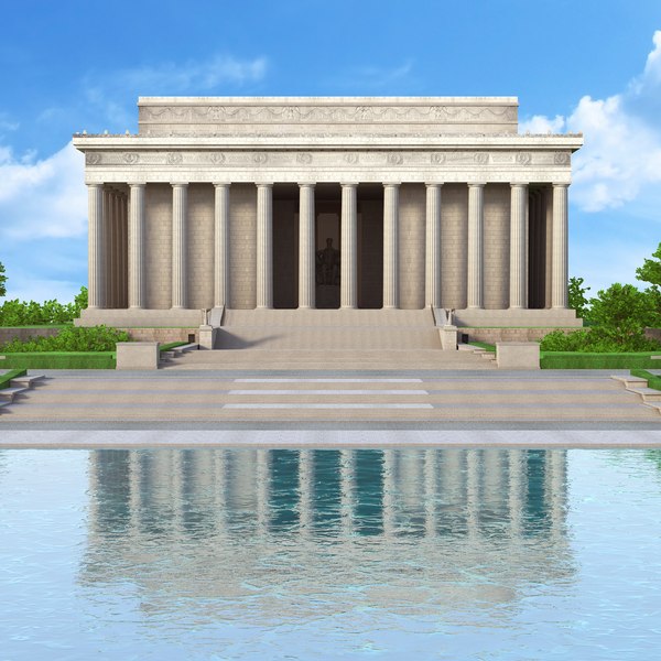 memorial monument washington d 3D model