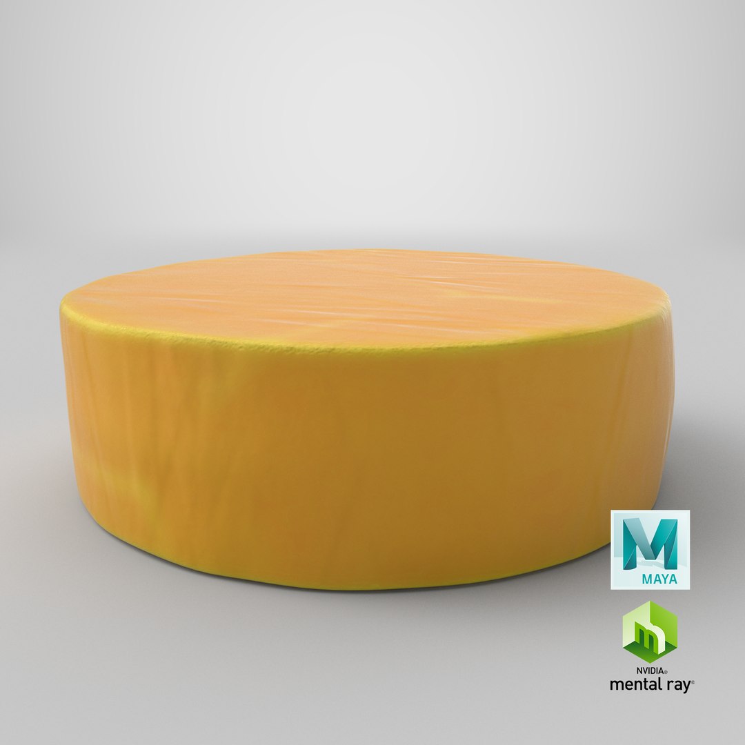 Cheddar cheese wheel 3D - TurboSquid 1167904