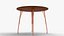 Modern Round Table 3D Model  Sleek Metal Legs  Wooden Top 3D