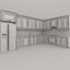 kitchen classic wooden 3D model
