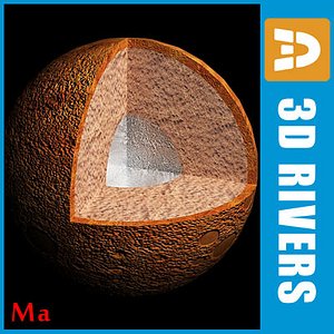 photoreal mars structure 3d model