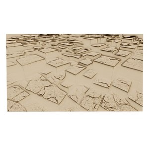 decor set wall panel wall stone relief mural CNC 28 model