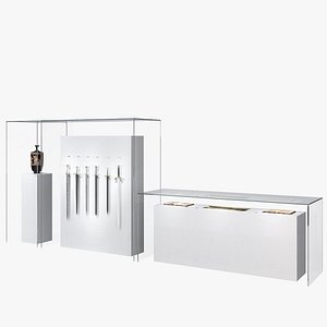 3D display cases glass museum