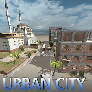 3d urban city middle east model
