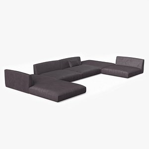 Contemporary Sectional Sofa 3D model