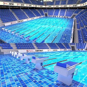 3D swimming olympic sport model