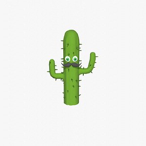Cartoon character 31 - Cactus
