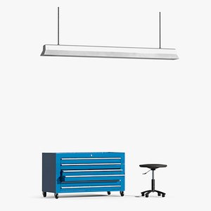 Adjustable Round Stool Table and Key Cabinet