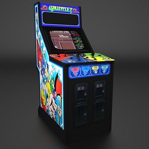 Gauntlet Arcade Low Poly