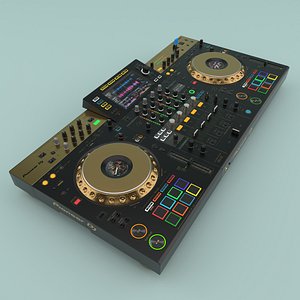Professional DJ system Gold Pioneer XDJ-XZ-N 3D model