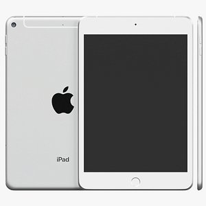 Apple iPad mini 5th generation 2019 wifi and cellular tablet 3D model