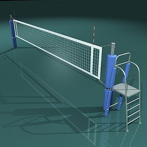 3d volleyball net model