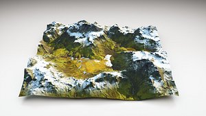 Mountain Architecture 3D Model-9 3D model