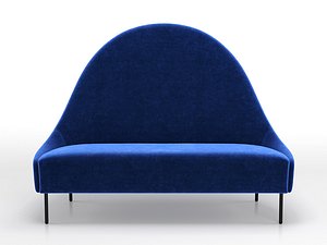 3D Napoleon 150 Round Back 2-Seater Sofa
