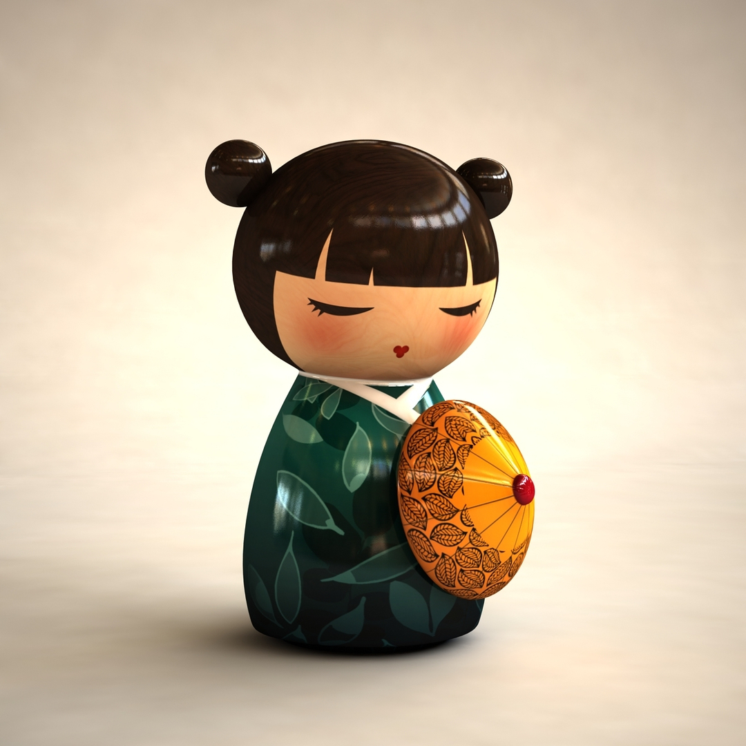 Minidoll Geisha 3d Max