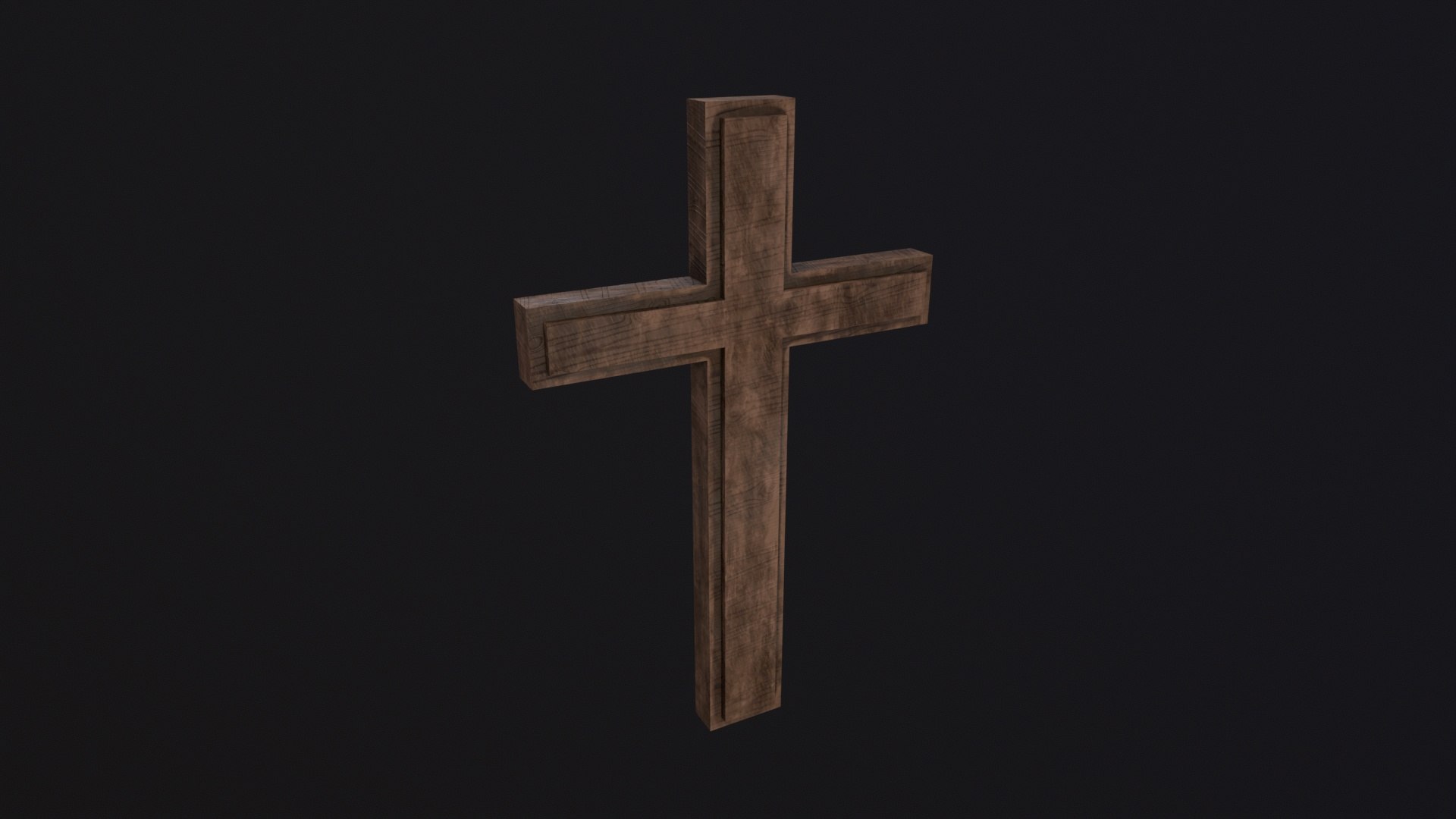 Wooden Cross Model - TurboSquid 2166577