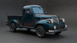 custom pickup Code 247 Low poly Game ready Low-poly 3D model