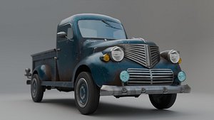 custom pickup Code 247 Low poly Game ready Low-poly 3D model
