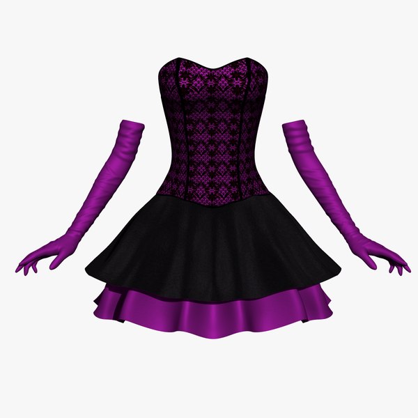 3D corset dress - TurboSquid 1409668