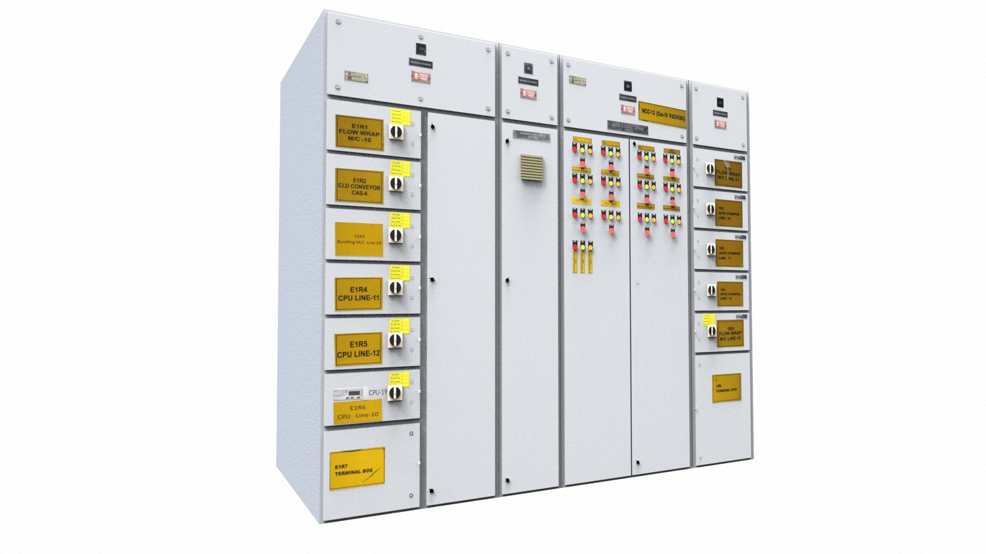 Electrical Panel Low Poly 3D - TurboSquid 2342640