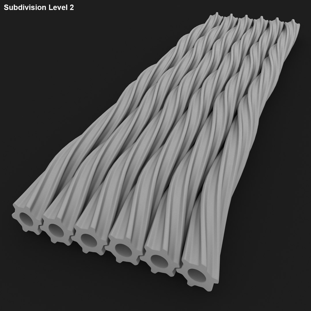 3d Model Twizzlers Rainbow