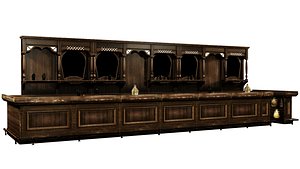 western saloon bar model