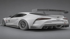 Highly Detailed 3D Model of Toyota GR Supra GT4