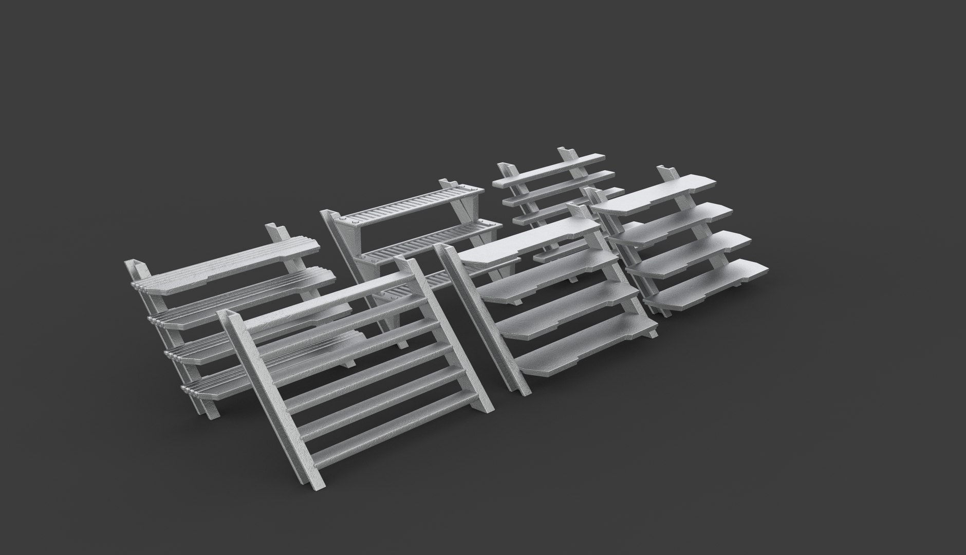 Stairs 3D - TurboSquid 2415004